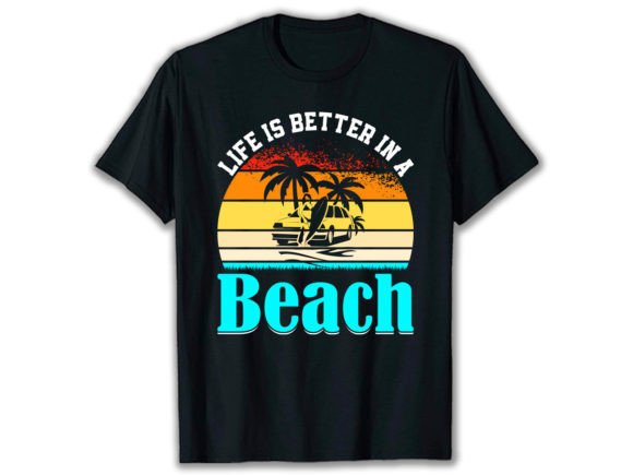 Download Beach T Shirt Design, Vector. - Premium Resources