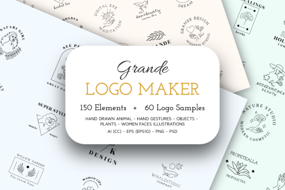 Download 150 Elements Elegant Branding Logo Maker - Elegant Collection